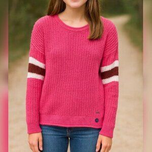 Hollister Waffle Knit Hi Low Long Sleeve Sweater Sz XS